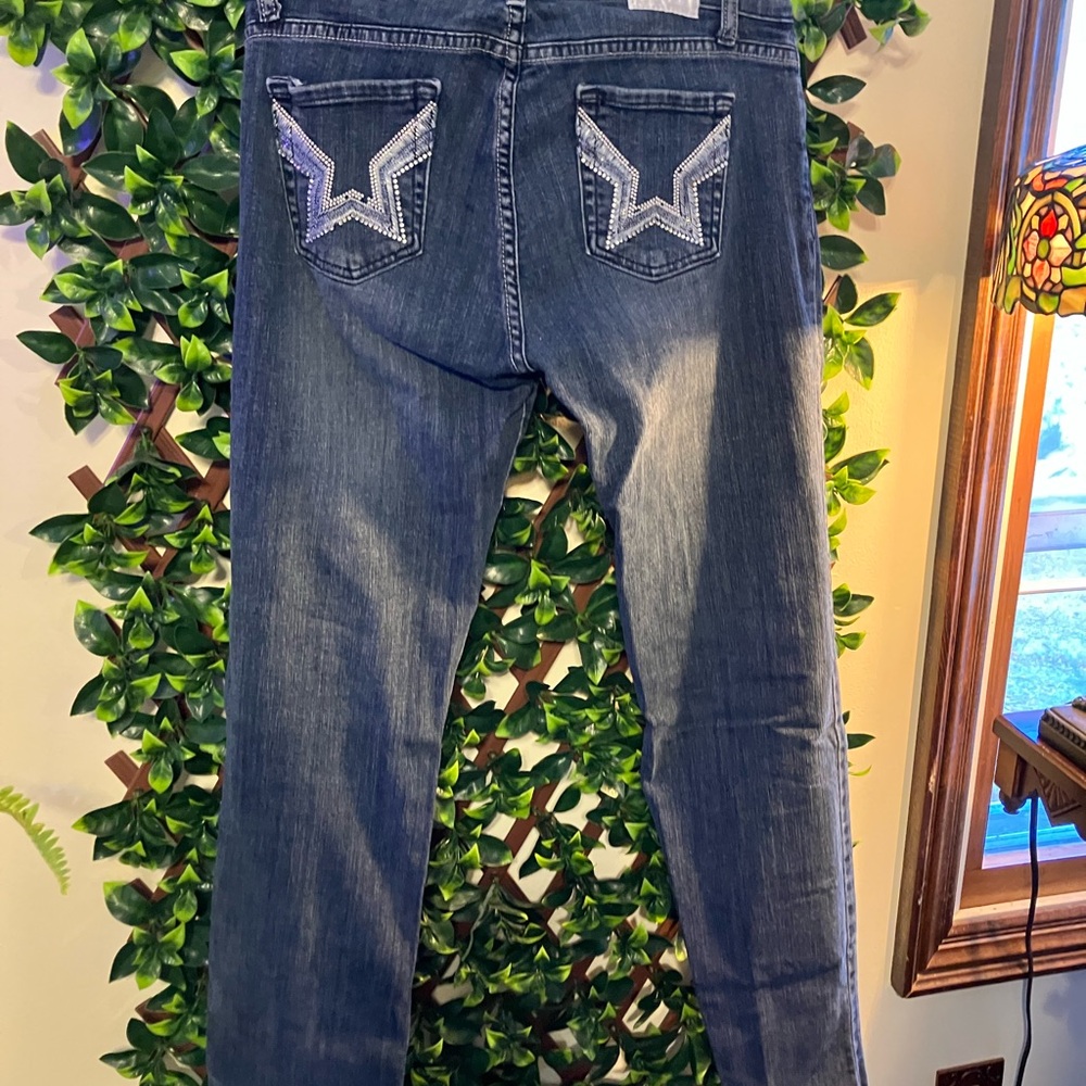 KanCan Dark Blue Straight Leg Jeans
